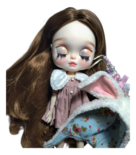 Muñeca Blythe Round Face Bunny Articulada 30cm Nueva (Usado)
