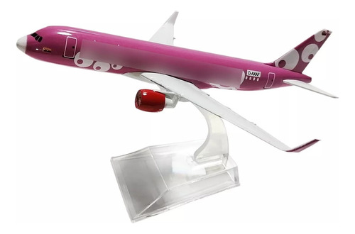 Viva Colombia Rosado 320 Avión Escala 1/400 Metál 15cm Largo