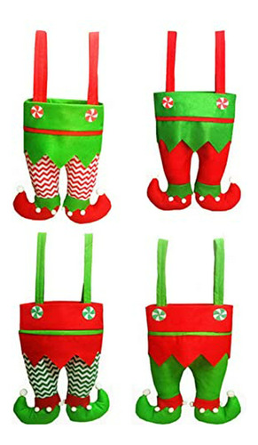 Bolsas Regalo Navidad Duende Elf - Pack 4