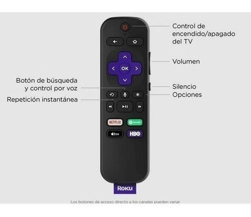 Roku Stick 4k Streaming Tv Hdr Dolby Vision C/control Remoto