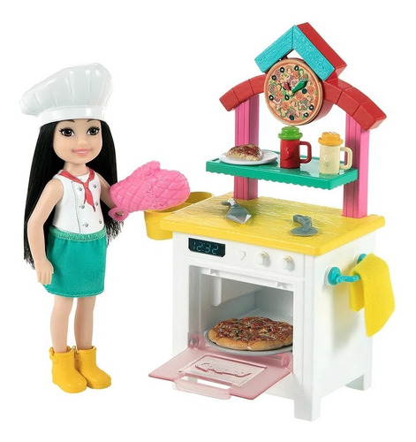 Barbie Chelsea Can Be Conjunto Chef Pizzaiola Gtr88 Mattel