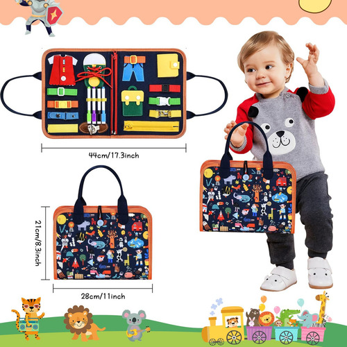 R0x Libro Sensorial, Tablero Montessori Ocupado, Juguetes /