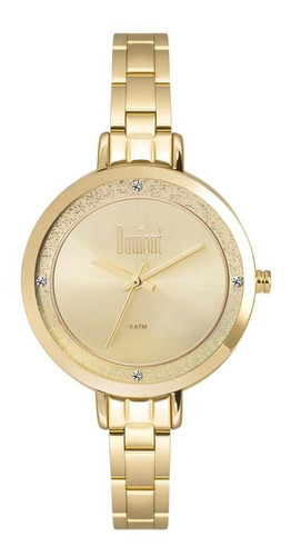 Relógio Unissex Dumont Elements Dourado - Original