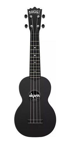 Ukulele Akahai Ghost Soprano Acustico Volcano Rocks Black 