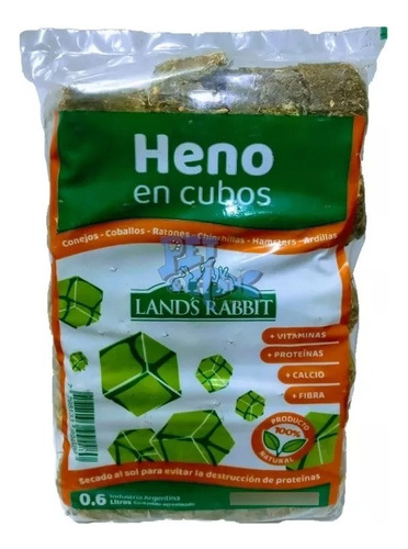 Heno En Cubos Cobayos Conejos Chinchillas Hamster Roedores