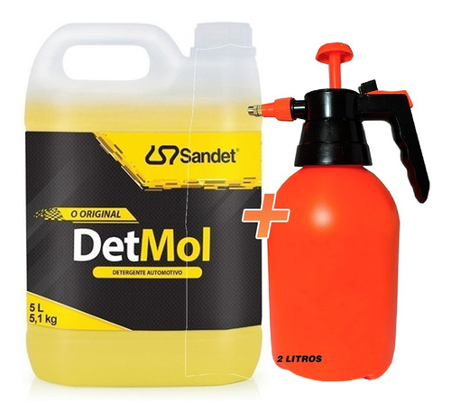 Imagem 1 de 4 de Shampoo 5l Lava Moto Off Road Det Mol Sandet + Pulverizador*