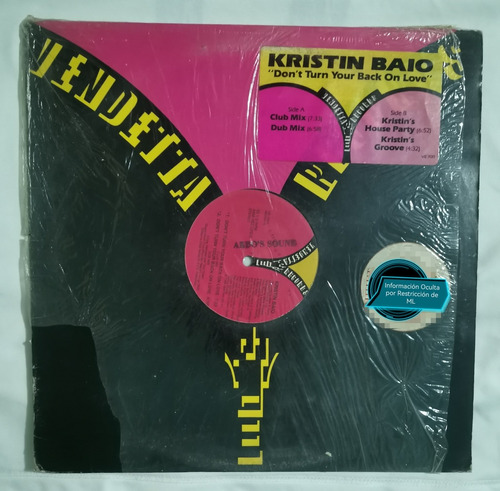 Kristin Baio Don't Turn Your Back On Love Lp Importado Maxis