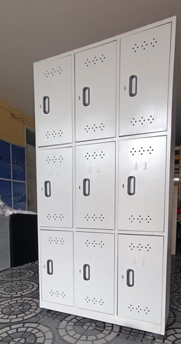 Locker Metálico De 9 Espacios 