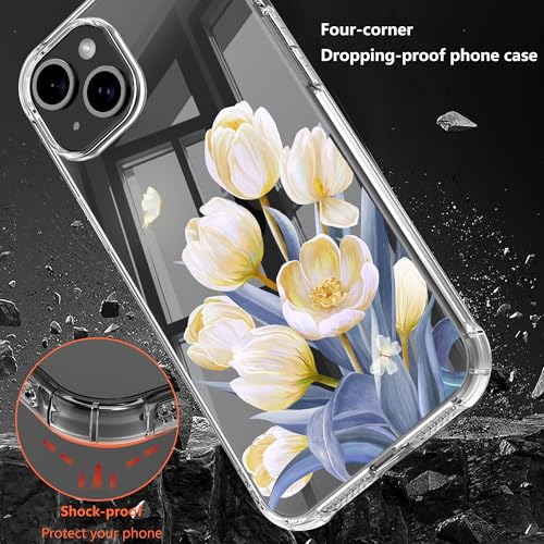 Funda Para iPhone 15 Plus Azul Tulip Piel Sintetica