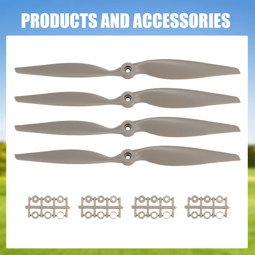 Hélices Rc 4pcs Cw 12x6 Polegadas Para Avião Com Adaptador R