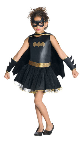 Vestido Tutu Batgirl De La Liga De La Justicia De Los Niño
