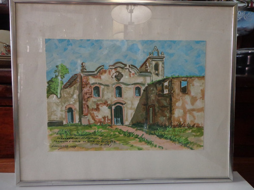 Quadro Aquarela - M. Hollender - Itanhaem - 1979