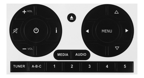 Adhesivo De Reparación De Botones Multimedia Para Fiat 500