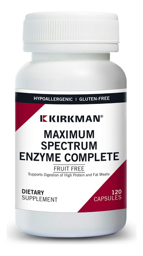 Maximum Spectrum Enzyme Complete, 120 Cápsulas, Kirkman Labs