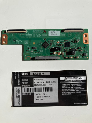 Tcon T-con T Con Para Televisor LG 47lb5610 (Usado)