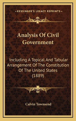 Libro Analysis Of Civil Government: Including A Topical A...