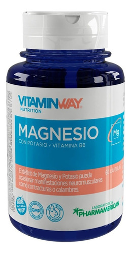 Vitaminway Magnesio X 60 Cápsulas Sabor Neutro