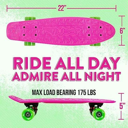 Flybar 22 Polegadas Kids Skateboard Mini Cruiser Skates Para
