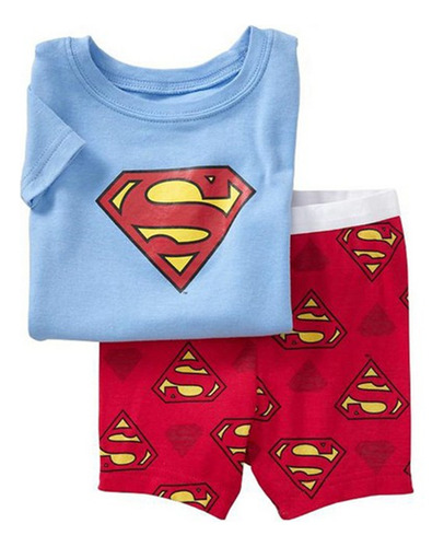 Pijama De Verano Superman Superm Movie Para Niños, Conjuntos