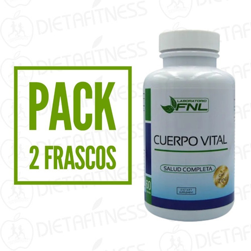 Imagen 1 de 3 de Cuerpo Vital Fnl Pack 2 Frascos 60 Cap Moringa Dietafitness