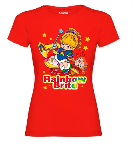 Polera Arcoiris Rainbow Brite Estampada Dtf Cod 003 Senshi