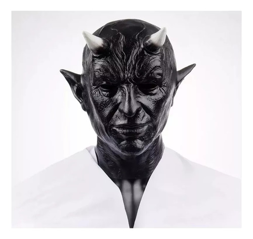Máscara De Látex Demon Satan Lucifer Para Halloween