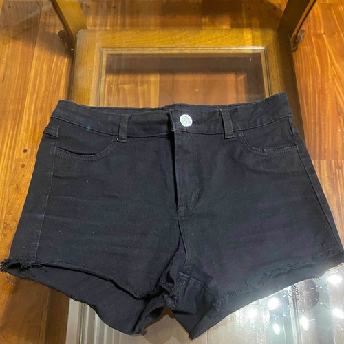 Short Mujer Negro Jean