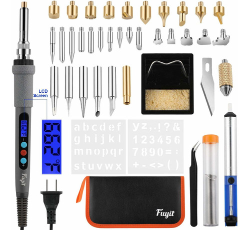 Fuyit Kit Quemador Madera Lcd 42 Repuesto Boligrafo Control