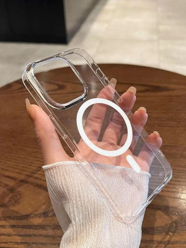Capa Magsafe Transparente Premium Para iPhone