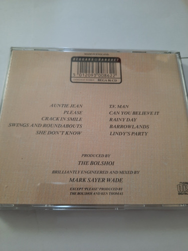 The Bolshoi - Lindy's Party Cd Made In England