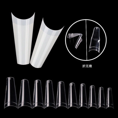 Tips Coffin Clear E41 X500u Abs
