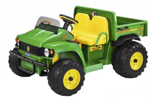 Trator a bateria para crianças Peg Perego John Deere Gator HPX cor verde/amarelo 220V