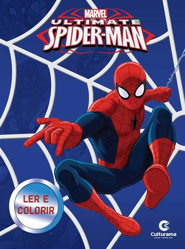 Livro Homem Aranha - Ler E Colorir Com Giz De Cera - Cultura