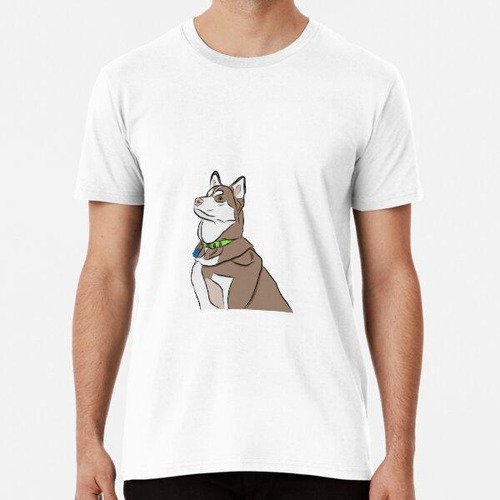 Remera Perro Husky Siberiano Marrón Algodon Premium