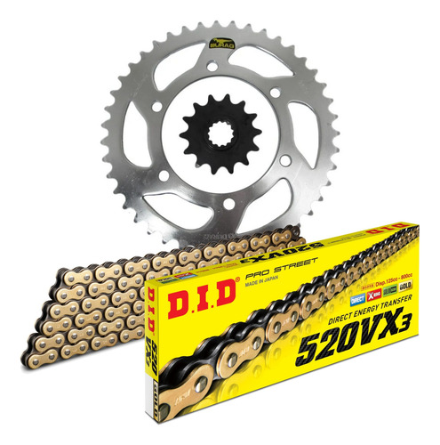 Relação Durag Corrente Did Vx3 Gold Cb500x 2020 2021 22 23