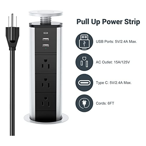 Enchufe Emergente De 20w Encimera De Cocina, Enchufe Em...