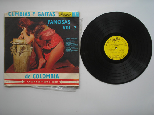 Lp Vinilo Cumbias Y Gaitas Famosas De Colombia Vol. 2