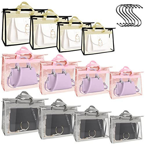 12 Bolsas De Polvo Para Bolsos,clear Handbag Storage Organiz