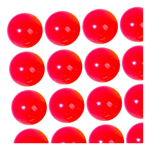 25 Pieces Bingo Ball Raffle Balls Attachments Red