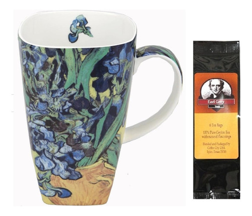 Van Gogh Irises Grande Paquete De Tazas De Café Con 1 Paquet