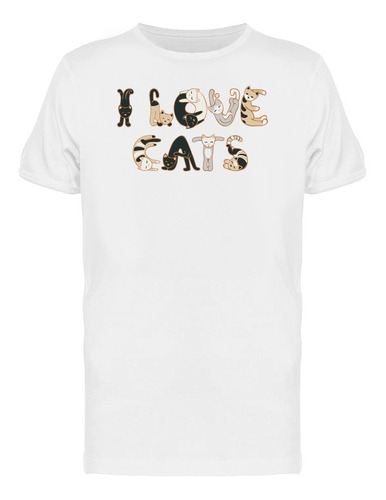 Yo Amo A Los Gatos Eslogan Camiseta De Hombre