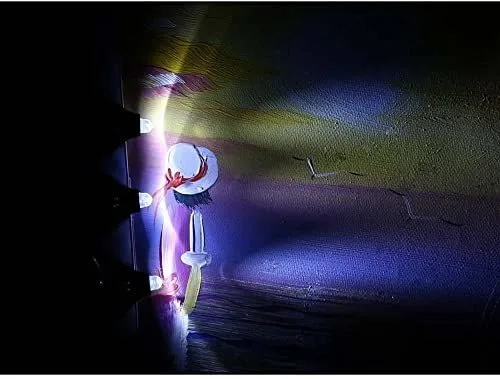 Lumand Pack De 10 Uv Mini Led Llavero Linterna De Luz Negra