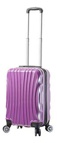 Viaggi Mia Italia Bari Hardside Spinner Carry-on, Púrpura