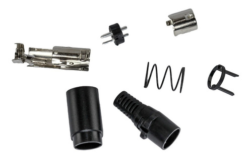 Conector Power Din 3 Contac 3p Macho A Cable Soldar X 2 Htec