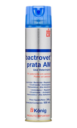 Bactrovet Spray Konig Prata Am - 500ml (mata Bicheira)