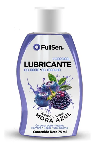 comprar Lubricante Aroma Y Sabor Fullsen Mora Azul 75ml
