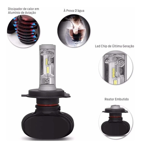 Imagem 3 de 4 de Ultra Led Shocklight 10.000 Lumens H1 H3 H7 H11 Hb3 Hb4 H27
