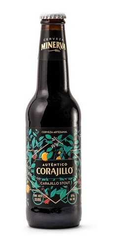 Cerveza Minerva Corajillo Stout Malta Naranja Vainilla 1pza