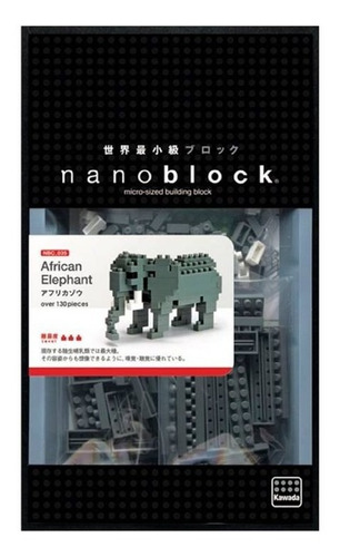 Elefante - Armable De Microbloques De Construcción Nanoblock
