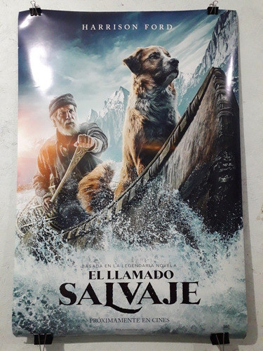 Poster Original De Cine El Llamado Salvaje Harrison Ford